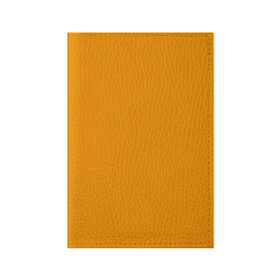 Обложка для паспорта матовая кожа с принтом Цвет Шафран (без рисунка) , натуральная матовая кожа | размер 19,3 х 13,7 см; прозрачные пластиковые крепления | Тематика изображения на принте: без рисунка | горчичный | желто оранжевый тон | желтый | модные цвета 2020 | оранжевый | рыжий | сочный цвет | цвет 2020 | шафран | яркие цвета