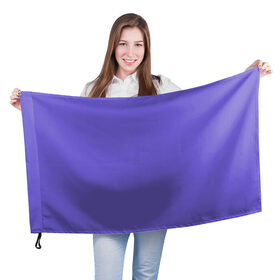 Флаг 3D с принтом Аспидно-синий , 100% полиэстер | плотность ткани — 95 г/м2, размер — 67 х 109 см. Принт наносится с одной стороны | без дизайна | без картинки | одноцветные | синий