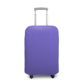 Чехол для чемодана 3D с принтом Аспидно-синий , 86% полиэфир, 14% спандекс | двустороннее нанесение принта, прорези для ручек и колес | без дизайна | без картинки | одноцветные | синий
