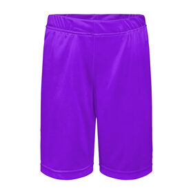 Детские спортивные шорты 3D с принтом Фиолетовый ,  100% полиэстер
 | пояс оформлен широкой мягкой резинкой, ткань тянется
 | Тематика изображения на принте: geometry | neon | purple | texture | один тон | однотон | текстура | фиолетовый