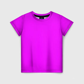 Детская футболка 3D с принтом Маджента (без рисунка) , 100% гипоаллергенный полиэфир | прямой крой, круглый вырез горловины, длина до линии бедер, чуть спущенное плечо, ткань немного тянется | маджента | однотонный | пурпурный | розовый | фиолетовый | фуксия | цвет