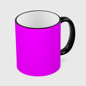 Кружка с принтом Маджента (без рисунка) , керамика | ёмкость 330 мл | Тематика изображения на принте: маджента | однотонный | пурпурный | розовый | фиолетовый | фуксия | цвет