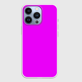 Чехол для iPhone 13 Pro с принтом Маджента (без рисунка) ,  |  | Тематика изображения на принте: маджента | однотонный | пурпурный | розовый | фиолетовый | фуксия | цвет