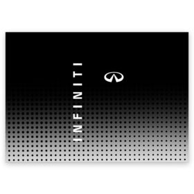 Поздравительная открытка с принтом Infiniti , 100% бумага | плотность бумаги 280 г/м2, матовая, на обратной стороне линовка и место для марки
 | auto | avto | finik | infiniti | infiniti qx | infinity | qx70 | qx80 | авто | инфинити | финик