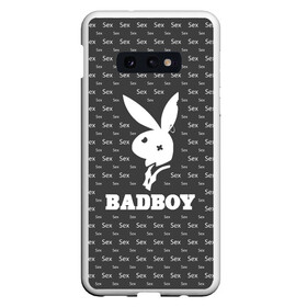 Чехол для Samsung S10E с принтом BADBOY (плохой мальчик) , Силикон | Область печати: задняя сторона чехла, без боковых панелей | erotic | femdom | love | playboy | для влюбленных | любовь | плейбой | подарок любви | поцелуй | романтика | садо мазо | свидание | страсть | фемдом 