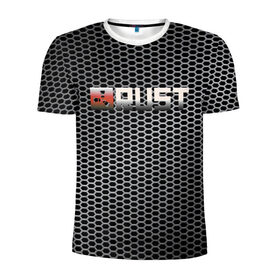 Мужская футболка 3D спортивная с принтом RUST РАСТ , 100% полиэстер с улучшенными характеристиками | приталенный силуэт, круглая горловина, широкие плечи, сужается к линии бедра | rust | tegunvteg | пустошь | раст | соты
