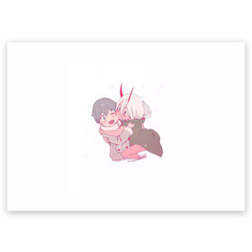 Поздравительная открытка с принтом Милота , 100% бумага | плотность бумаги 280 г/м2, матовая, на обратной стороне линовка и место для марки
 | 14 февраля | anime | cute | darling in the franxx | kiss | love | valentines day | акацуки | анимеарт | арт | влюбленные | гуль | девочка и мальчик | день святого валентина | итачи | манга | милые | наруто | пара | подарок | поцелуй