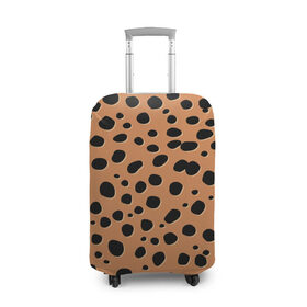 Чехол для чемодана 3D с принтом Леопард , 86% полиэфир, 14% спандекс | двустороннее нанесение принта, прорези для ручек и колес | киса | кисуля | кот | котёнок | коты | кошечка | кошка | кошки | леопард | текстура | тигр | тигрица