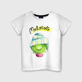 Детская футболка хлопок с принтом Кактус , 100% хлопок | круглый вырез горловины, полуприлегающий силуэт, длина до линии бедер | иголки | праздник | растения | семья | утро | цветы