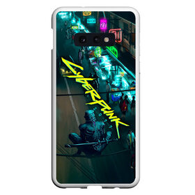 Чехол для Samsung S10E с принтом Cyberpunk 2077 , Силикон | Область печати: задняя сторона чехла, без боковых панелей | cyberpunk 2077 | hacker | maelstrom | militech | quadra | samurai | sci fi | technology | trauma team | v | будущее | игра | иероглифы | киану ривз | кибер | киберпанк | киборг | киборги | корпорация | лого | милитек | панк | роботы | самурай | т