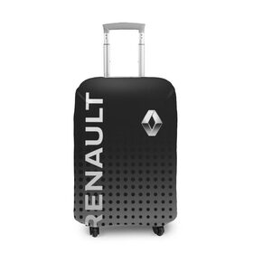 Чехол для чемодана 3D с принтом Renault , 86% полиэфир, 14% спандекс | двустороннее нанесение принта, прорези для ручек и колес | auto | avto | duster | kiger | logan | renault | reno | авто | дастер | логан | рено | рено логан | рэно