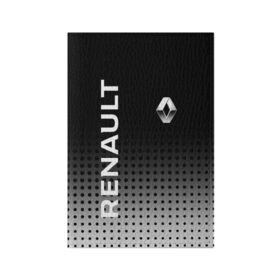 Обложка для паспорта матовая кожа с принтом Renault , натуральная матовая кожа | размер 19,3 х 13,7 см; прозрачные пластиковые крепления | auto | avto | duster | kiger | logan | renault | reno | авто | дастер | логан | рено | рено логан | рэно