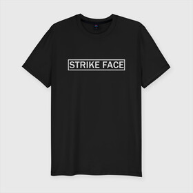 Мужская футболка хлопок Slim с принтом Strike face , 92% хлопок, 8% лайкра | приталенный силуэт, круглый вырез ворота, длина до линии бедра, короткий рукав | bad | crazy | evil | protest | rage | strike face | безумие | протест | сумасшедший | удар