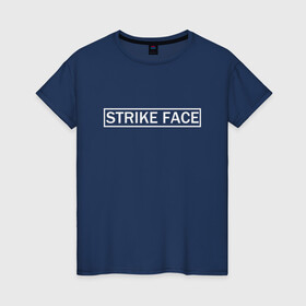 Женская футболка хлопок с принтом Strike face , 100% хлопок | прямой крой, круглый вырез горловины, длина до линии бедер, слегка спущенное плечо | bad | crazy | evil | protest | rage | strike face | безумие | протест | сумасшедший | удар