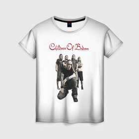 Женская футболка 3D с принтом Children of Bodom , 100% полиэфир ( синтетическое хлопкоподобное полотно) | прямой крой, круглый вырез горловины, длина до линии бедер | children of bodom | алекси лайхо | дэт метал | метал | рок | финляндия | финский рок