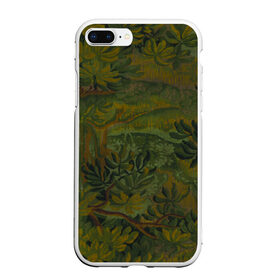 Чехол для iPhone 7Plus/8 Plus матовый с принтом Зеркальный лес (Mirror forest) , Силикон | Область печати: задняя сторона чехла, без боковых панелей | зеркальный лес | камуфляж | картина лес | лес | лесной камуфляж | лесной пейзаж | обои | обои пейзаж | пейзаж