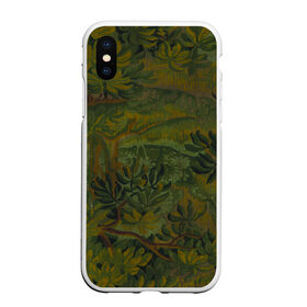 Чехол для iPhone XS Max матовый с принтом Зеркальный лес (Mirror forest) , Силикон | Область печати: задняя сторона чехла, без боковых панелей | зеркальный лес | камуфляж | картина лес | лес | лесной камуфляж | лесной пейзаж | обои | обои пейзаж | пейзаж