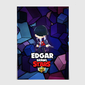 Постер с принтом BRAWL STARS EDGAR , 100% бумага
 | бумага, плотность 150 мг. Матовая, но за счет высокого коэффициента гладкости имеет небольшой блеск и дает на свету блики, но в отличии от глянцевой бумаги не покрыта лаком | Тематика изображения на принте: 8 bit | brawl stars | byron | colette | crow | edgar | gale | leon | max | mr.p | sally leon | shark | virus 8 bit | werewolf leon | акула | байрон | берли | бравл старс | ворон | коллет | макс | оборотень | эдгар