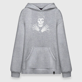 Худи SuperOversize хлопок с принтом Misfits logo , 70% хлопок, 30% полиэстер, мягкий начес внутри | карман-кенгуру, эластичная резинка на манжетах и по нижней кромке, двухслойный капюшон
 | bones | death | group | guitar | logotype | misfits | rock | skeletone | skull | teeth | гитара | группа | зубы | кости | лого | мисфитс | неприкачнные | отбросы | рок | скелет | череп