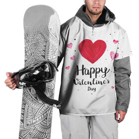 Накидка на куртку 3D с принтом Valentines Day , 100% полиэстер |  | heart | holidays | valentines day | день святого валентина | надписи | праздники | сердце