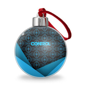 Ёлочный шар с принтом CONTROL REMEDY (S) , Пластик | Диаметр: 77 мм | Тематика изображения на принте: control | game | remedy | tegunvteg | игры | контрол | ремеди