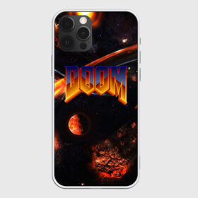 Чехол для iPhone 12 Pro Max с принтом DOOM / ДУМ (S) , Силикон |  | doom | doom eternal | game | tegunvteg | демоны | дум | игры | марс