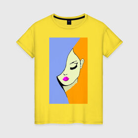 Женская футболка хлопок с принтом SadnessGirl , 100% хлопок | прямой крой, круглый вырез горловины, длина до линии бедер, слегка спущенное плечо | графика | грусть | девушка | одиночество | рисунок