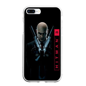 Чехол для iPhone 7Plus/8 Plus матовый с принтом Hitman3 | Agent 47 , Силикон | Область печати: задняя сторона чехла, без боковых панелей | Тематика изображения на принте: 47 | hitman 3 | iq interactive | killer | pc | агент 47 | хитман