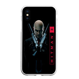 Чехол для iPhone XS Max матовый с принтом Hitman3 | Agent 47 , Силикон | Область печати: задняя сторона чехла, без боковых панелей | Тематика изображения на принте: 47 | hitman 3 | iq interactive | killer | pc | агент 47 | хитман