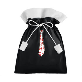 Подарочный 3D мешок с принтом Гламурный галстук , 100% полиэстер | Размер: 29*39 см | angel | cupid | day | happy | heart | love | rose | valentine | valentines | ангел | валентин | валентина | валентинка | галстук | день | купидон | любовь | святого | святой | сердце