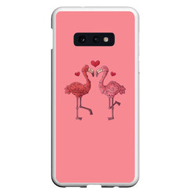 Чехол для Samsung S10E с принтом Love Forever , Силикон | Область печати: задняя сторона чехла, без боковых панелей | Тематика изображения на принте: angel | cupid | day | flamingo | happy | heart | love | rose | valentine | valentines | ангел | валентин | валентина | валентинка | день | купидон | любовь | святого | святой | сердце | фламинго