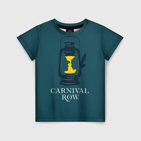 Детская футболка 3D с принтом Карнивал Роу - Carnival Row , 100% гипоаллергенный полиэфир | прямой крой, круглый вырез горловины, длина до линии бедер, чуть спущенное плечо, ткань немного тянется | carnival row | волшебный | исторический | карнивал роу | крылья | лампа | лого | логотип | подарок | сериал | сказка | фея | шляпа