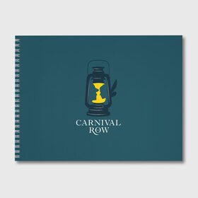 Альбом для рисования с принтом Карнивал Роу - Carnival Row , 100% бумага
 | матовая бумага, плотность 200 мг. | Тематика изображения на принте: carnival row | волшебный | исторический | карнивал роу | крылья | лампа | лого | логотип | подарок | сериал | сказка | фея | шляпа