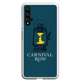 Чехол для Honor 20 с принтом Карнивал Роу - Carnival Row , Силикон | Область печати: задняя сторона чехла, без боковых панелей | carnival row | волшебный | исторический | карнивал роу | крылья | лампа | лого | логотип | подарок | сериал | сказка | фея | шляпа