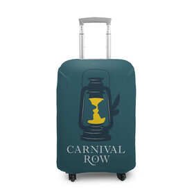 Чехол для чемодана 3D с принтом Карнивал Роу - Carnival Row , 86% полиэфир, 14% спандекс | двустороннее нанесение принта, прорези для ручек и колес | Тематика изображения на принте: carnival row | волшебный | исторический | карнивал роу | крылья | лампа | лого | логотип | подарок | сериал | сказка | фея | шляпа