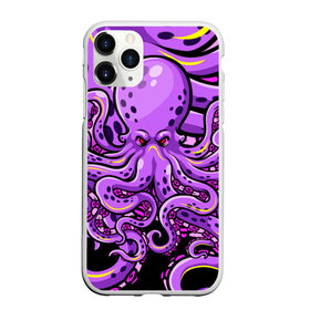 Чехол для iPhone 11 Pro матовый с принтом Кровожадный осьминог , Силикон |  | Тематика изображения на принте: art | octopus | арт | глаза | голова | животные | красные | монстр | осьминог | щупальца