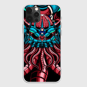 Чехол для iPhone 12 Pro Max с принтом Механический осьминог , Силикон |  | art | cyber | head | mechanical | octopus | robot | арт | голова | кибер | механический | монстр | осьминог | робот | щупальца