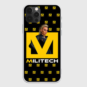 Чехол для iPhone 12 Pro Max с принтом MILITECH Cyberpunk 2077 , Силикон |  | cyberpunk 2077 | hacker | maelstrom | militech | quadra | samurai | sci fi | technology | trauma team | v | будущее | игра | иероглифы | киану ривз | кибер | киберпанк | киборг | киборги | корпорация | лого | милитек | панк | роботы | самурай | т