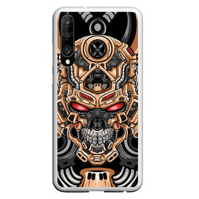 Чехол для Honor P30 с принтом CyberSkull , Силикон | Область печати: задняя сторона чехла, без боковых панелей | Тематика изображения на принте: cyberpunk | evil | head | mask | mechanical | rage | robot | skull | арт | гнев | голова | демон | дьявол | злой | киберпанк | маска | механический | монстр | робот | рога | самурай | череп