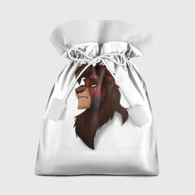 Подарочный 3D мешок с принтом Кову,лев,король лев , 100% полиэстер | Размер: 29*39 см | кову | король лев | лев | шрам