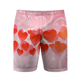 Мужские шорты спортивные с принтом много сердец любовь ,  |  | Тематика изображения на принте: арт | валентинов день | вектор | день влюболенных | детский | звезды | красный | люблю | любовь | много любви | радостный | рисунок | сердечки | сердца | счастливый | яркий