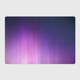 Магнитный плакат 3Х2 с принтом северное сияние фиолетовый , Полимерный материал с магнитным слоем | 6 деталей размером 9*9 см | градиент | звезды | космос | небо | ночь | природа | пурпурный | север | северное сияние | сиреневый | фиолетовый