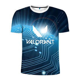 Мужская футболка 3D спортивная с принтом VALORANT (S) , 100% полиэстер с улучшенными характеристиками | приталенный силуэт, круглая горловина, широкие плечи, сужается к линии бедра | valorant | вэлорант