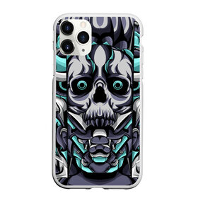 Чехол для iPhone 11 Pro матовый с принтом Cyber Demon , Силикон |  | abstraction | demon | head | monster | skull | абстракция | арт | голова | демон | зубы | монстр | орнамент | рисунок | череп