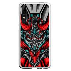 Чехол для Honor P Smart Z с принтом CyberSkull , Силикон | Область печати: задняя сторона чехла, без боковых панелей | Тематика изображения на принте: cyberpunk | evil | head | mask | mechanical | rage | robot | skull | арт | гнев | голова | демон | дьявол | злой | киберпанк | маска | механический | монстр | робот | рога | самурай | череп