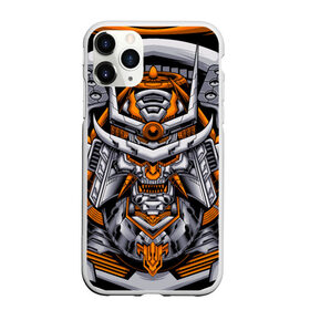 Чехол для iPhone 11 Pro матовый с принтом Cyber Samurai , Силикон |  | cyberpunk | evil | head | mask | mechanical | rage | robot | skull | арт | гнев | голова | демон | дьявол | злой | киберпанк | маска | механический | монстр | робот | рога | самурай | череп