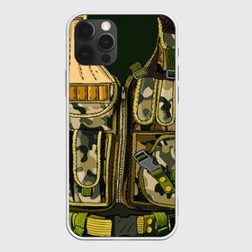 Чехол для iPhone 12 Pro Max с принтом Камуфляж на 23 февраля , Силикон |  | 23 февраля | бронежилет | военный | камуфляж | солдат