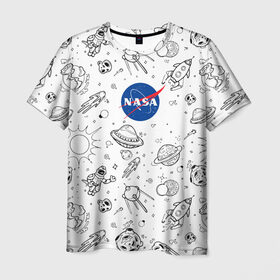 Мужская футболка 3D с принтом NASA , 100% полиэфир | прямой крой, круглый вырез горловины, длина до линии бедер | administration | aeronautics | nasa | national | space | детская | тrdnasa