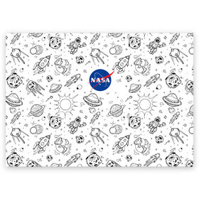 Поздравительная открытка с принтом NASA , 100% бумага | плотность бумаги 280 г/м2, матовая, на обратной стороне линовка и место для марки
 | administration | aeronautics | nasa | national | space | детская | тrdnasa