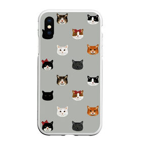 Чехол для iPhone XS Max матовый с принтом Кошечки , Силикон | Область печати: задняя сторона чехла, без боковых панелей | cat | cats | cosmos | kitten | mem | memes | rose | roses | глаза | глазки | киска | космос | кот | котёнок | котик | котики | котэ | котята | кошак | кошка | кошки | красивая | мем | мемчики | милая | прикольная | розы | светлая
